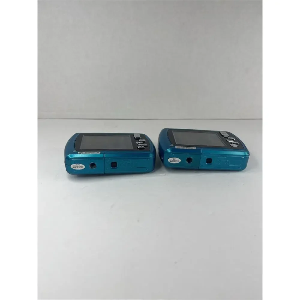Lot Of 2 Polaroid ISO48 HS 16MP 4x Zoom Digital Cameras Tested Works Waterproof